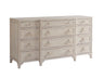 Newport - Garnet Breakfront Dresser