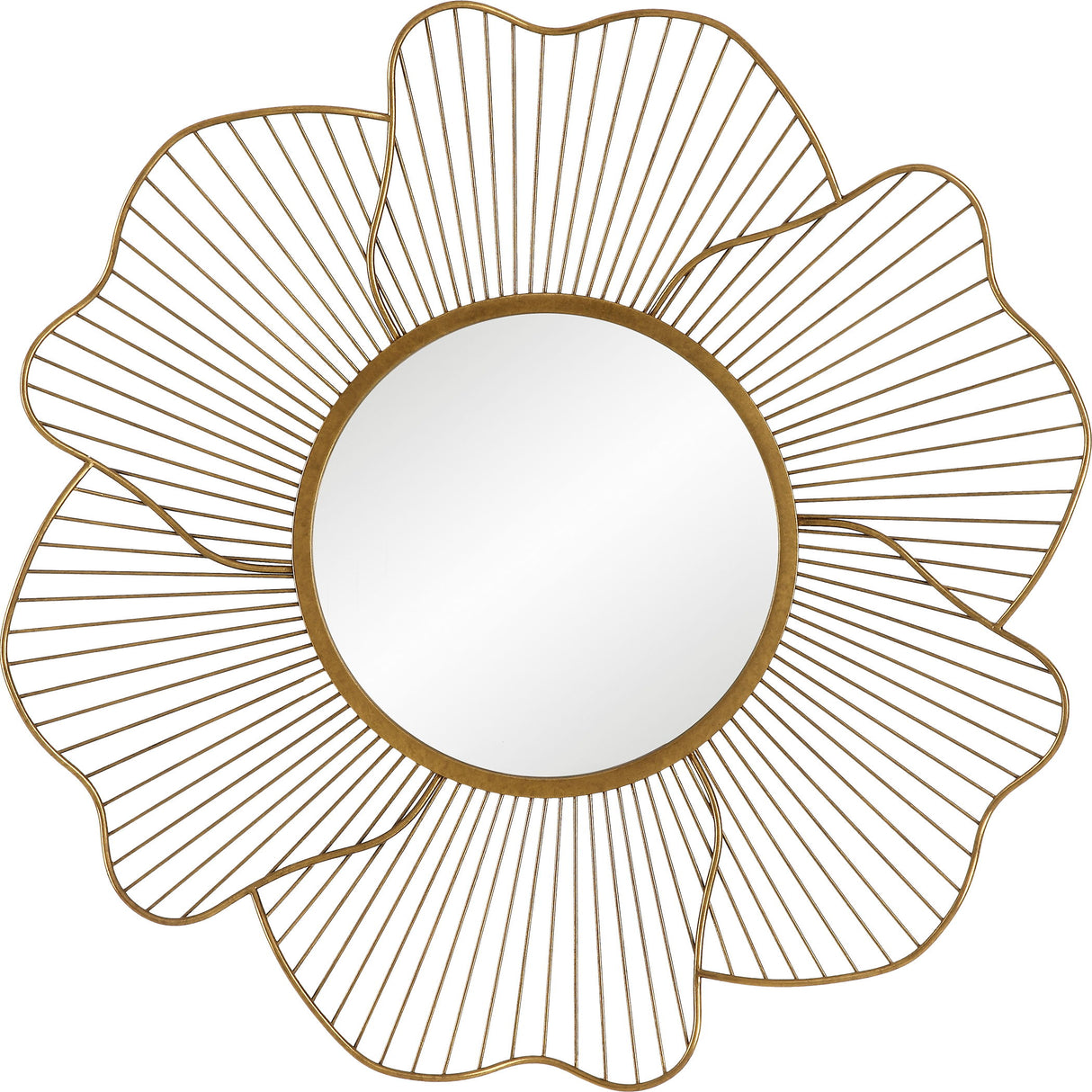 Blossom - Gold Floral Mirror
