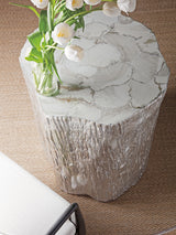 Signature Designs - Trunk Segment Round Dining Table With Glass Top