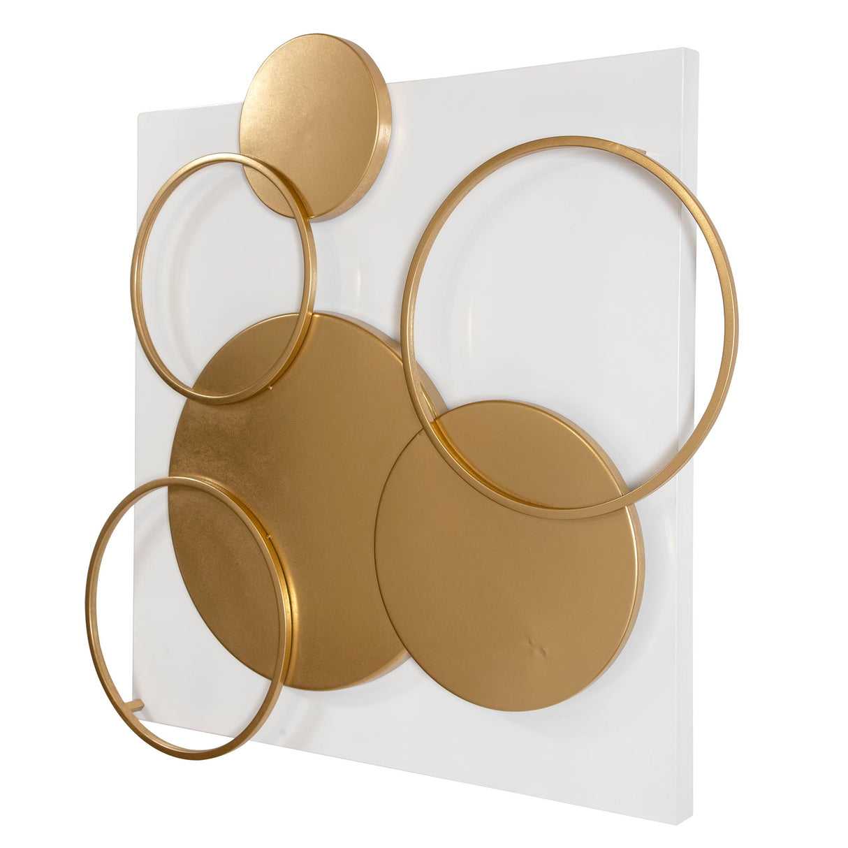 Adagio - Disk Wall Art - Golden