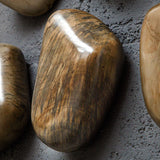 Pebbles - Walnut Wood Wall Décor, Set Of 9 - Brown, Dark