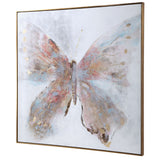 Free Flying - Hand Painted Canvas - Blue