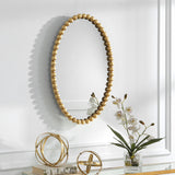 Serna - Gold Oval Mirror