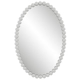 Serna - White Oval Mirror