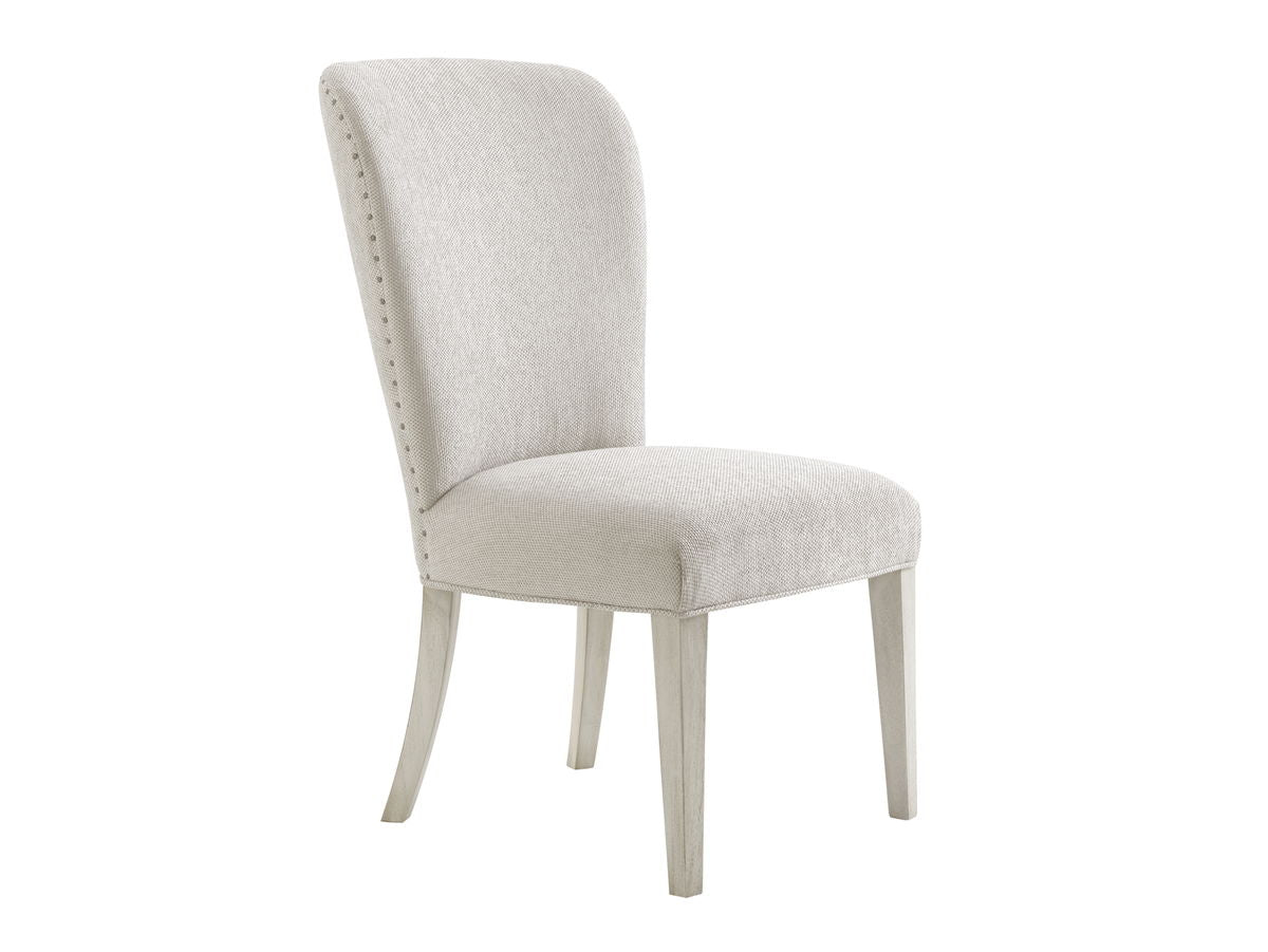 Oyster Bay - Baxter Upholstered Side Chair - Pearl Silver