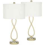 Infinity - Table Lamp (Set of 2) - Brushed Gold