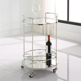 Spritz - Chrome Bar Cart