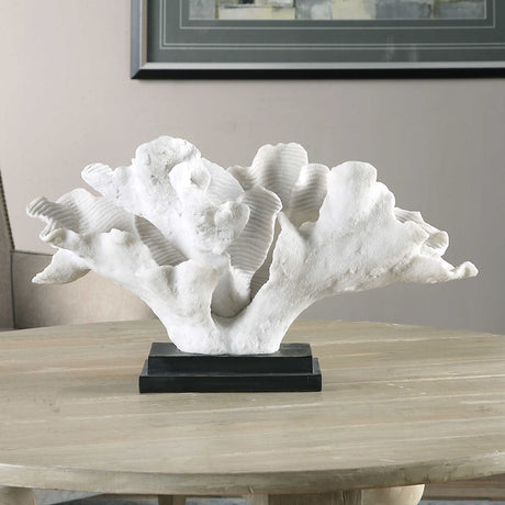 Blade Coral - Statue - White