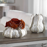 Urchin - Textured Vases, Set Of 2 - Ivory