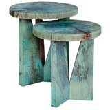 Nadette - Nesting Tables, Set Of 2 - Blue