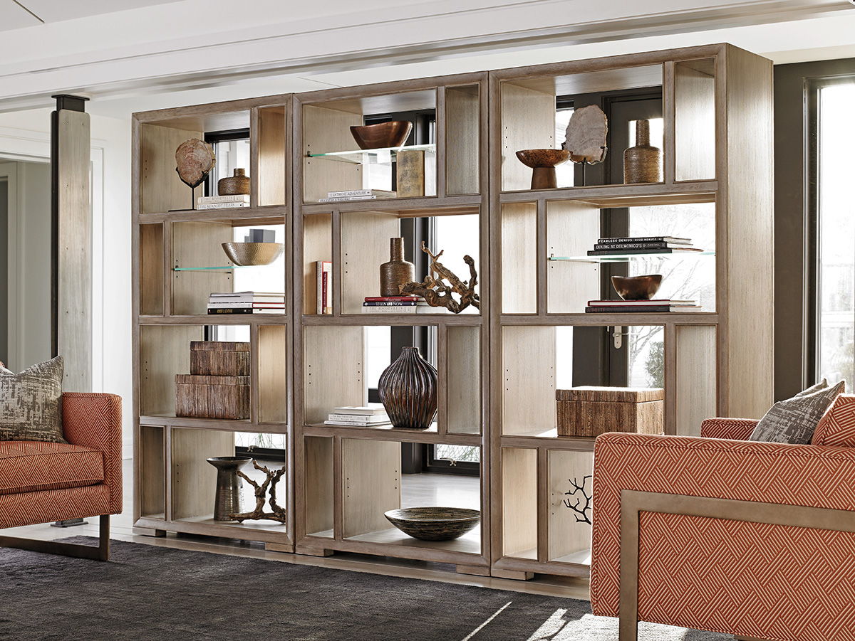 Shadow Play - Windsor Open Bookcase - Light Brown