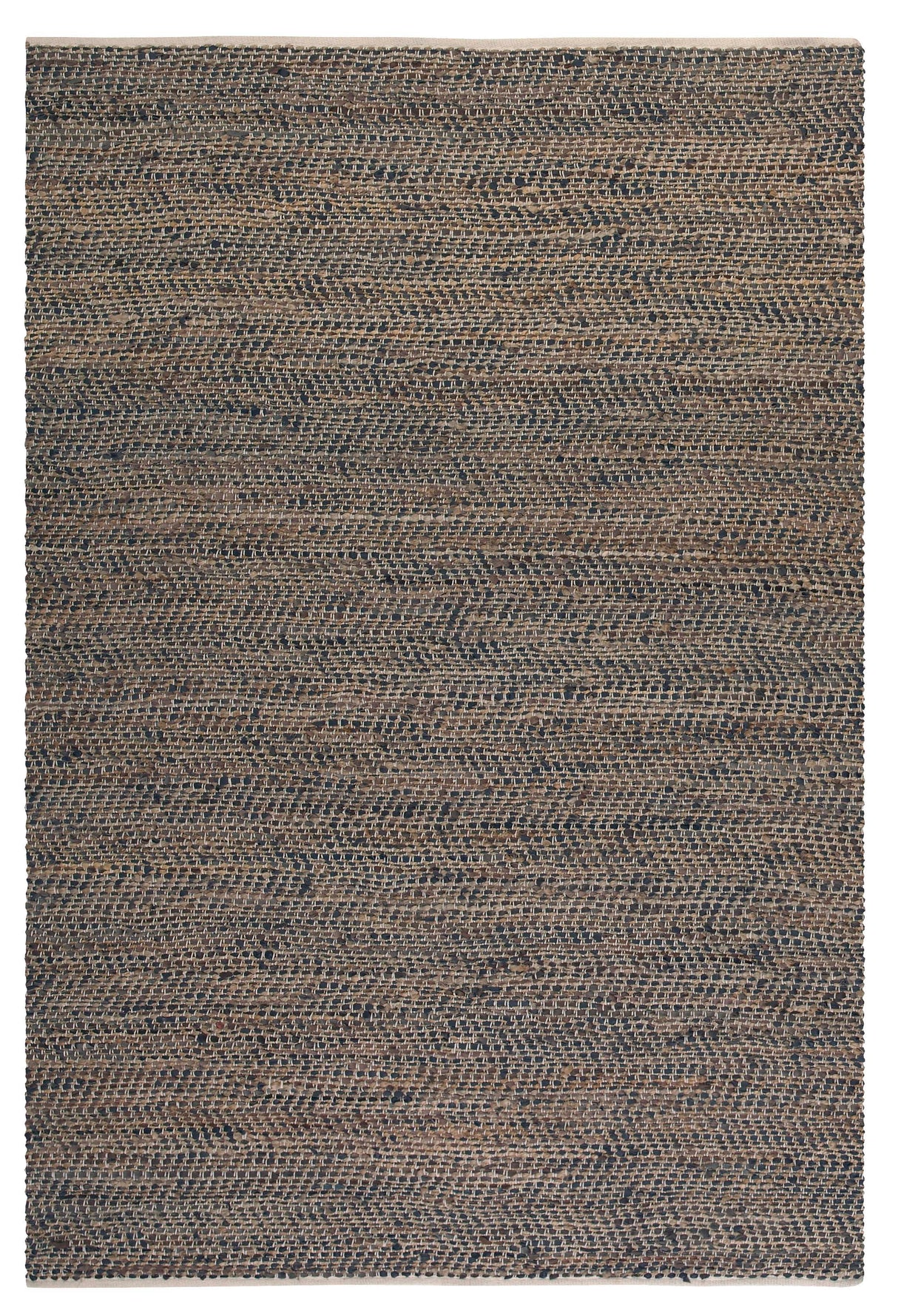 Tobais - 8 X 10 Rescued Leather & Hemp Rug - Light Brown