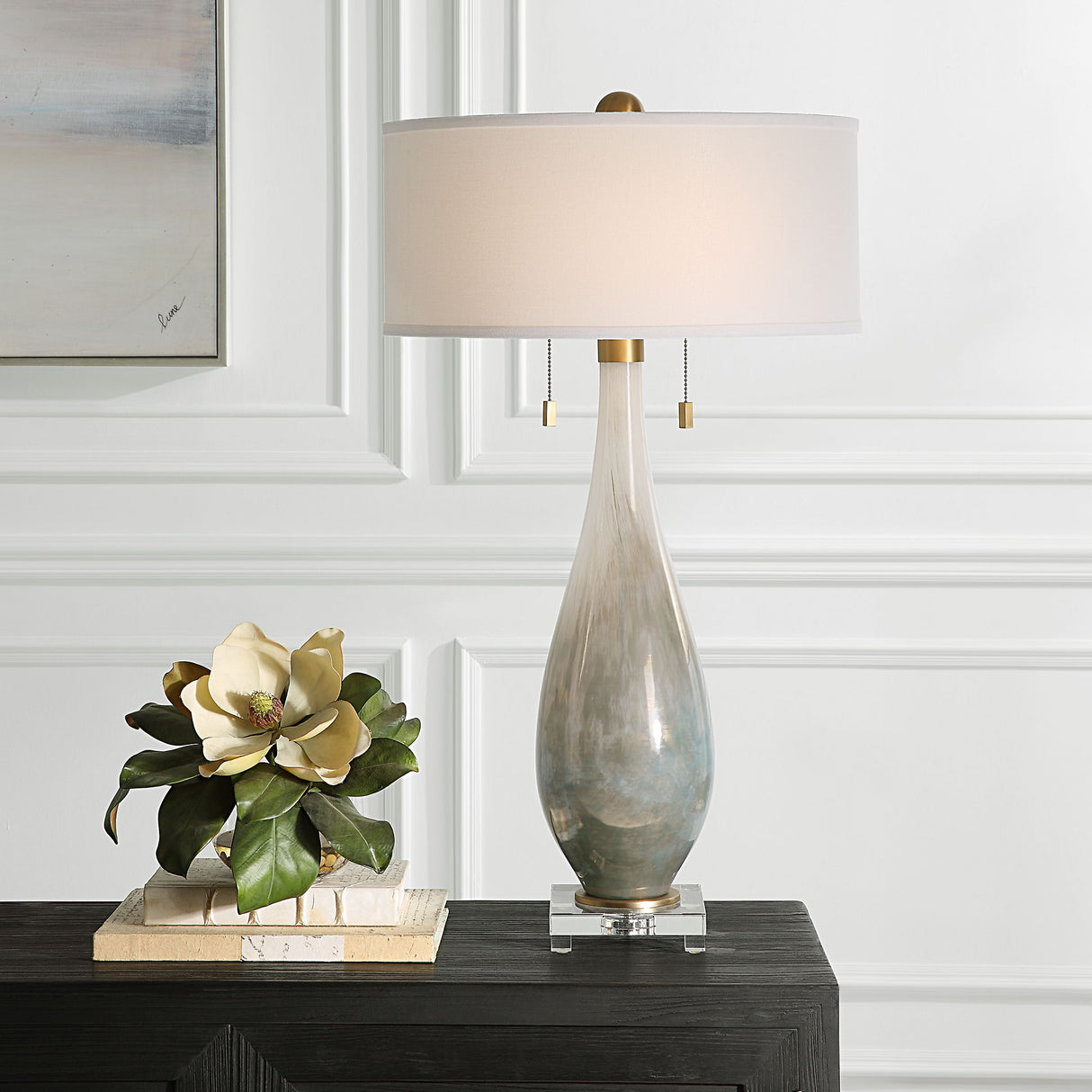 Cardoni - Glass Table Lamp - Bronze
