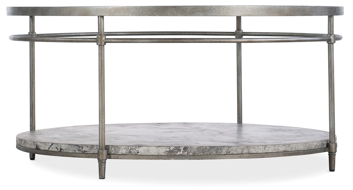 Commerce And Market - Round Cocktail Table - Metal