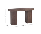 Padula - Oak Console - Brown