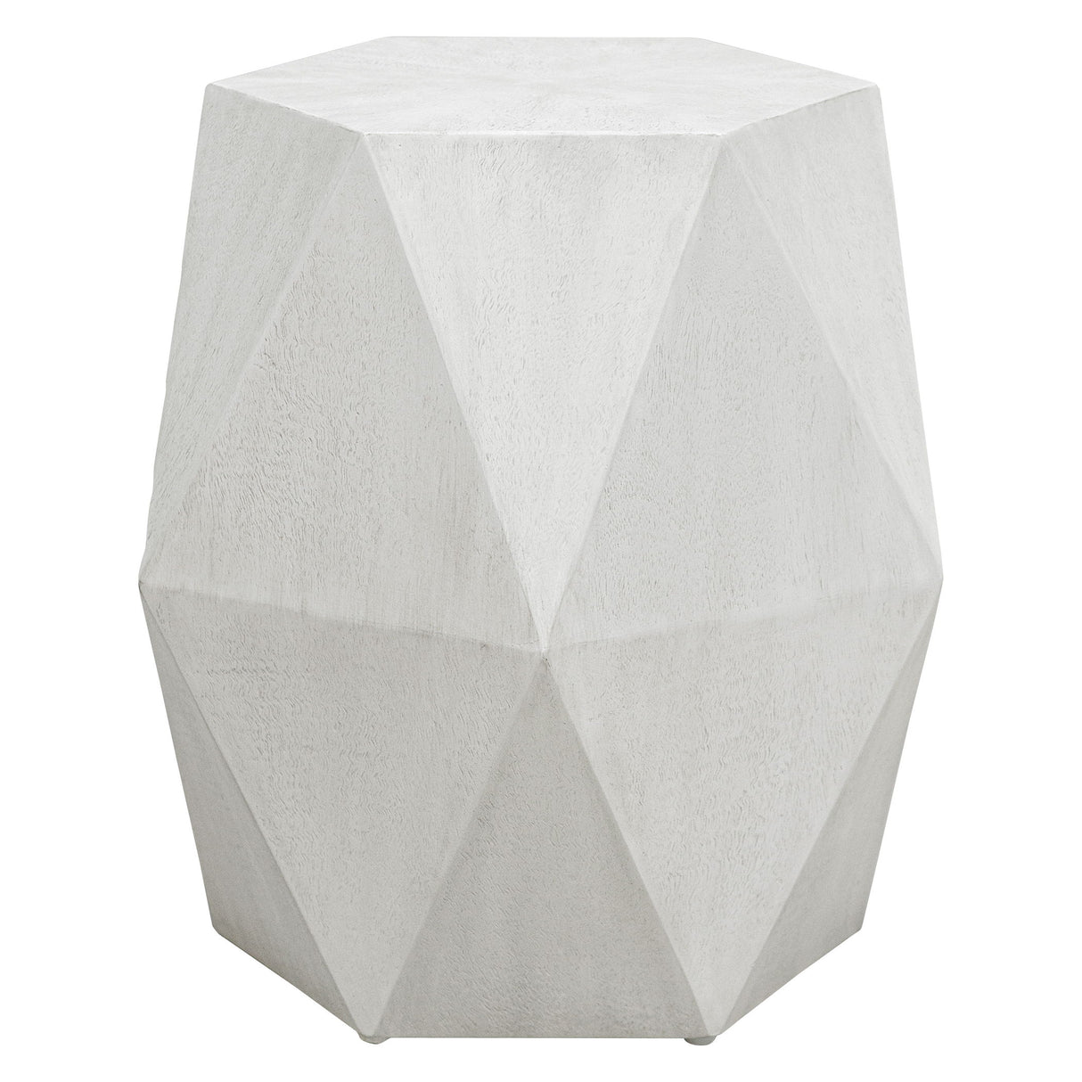 Volker - White Geometric Accent Table