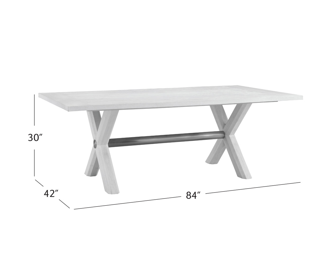 Nadine - Dining Table - White