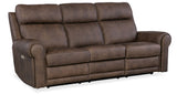 SS - Duncan Power Sofa With Power Headrest & Lumbar - Dark Brown
