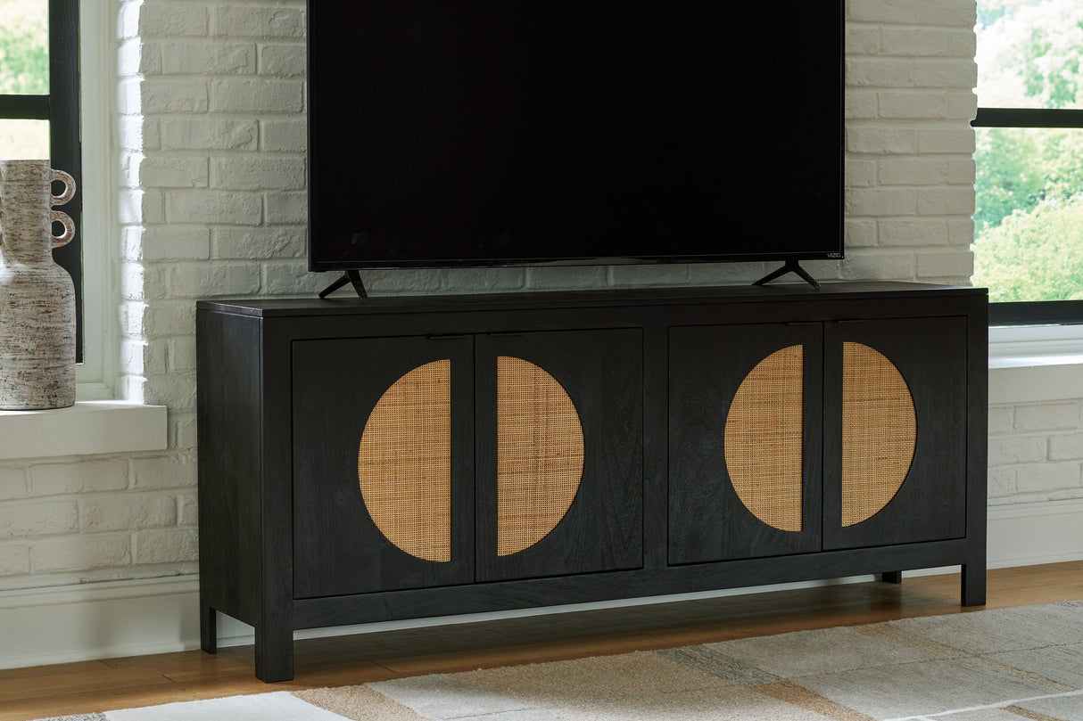 Cliffiings - Black / Natural - Accent Cabinet