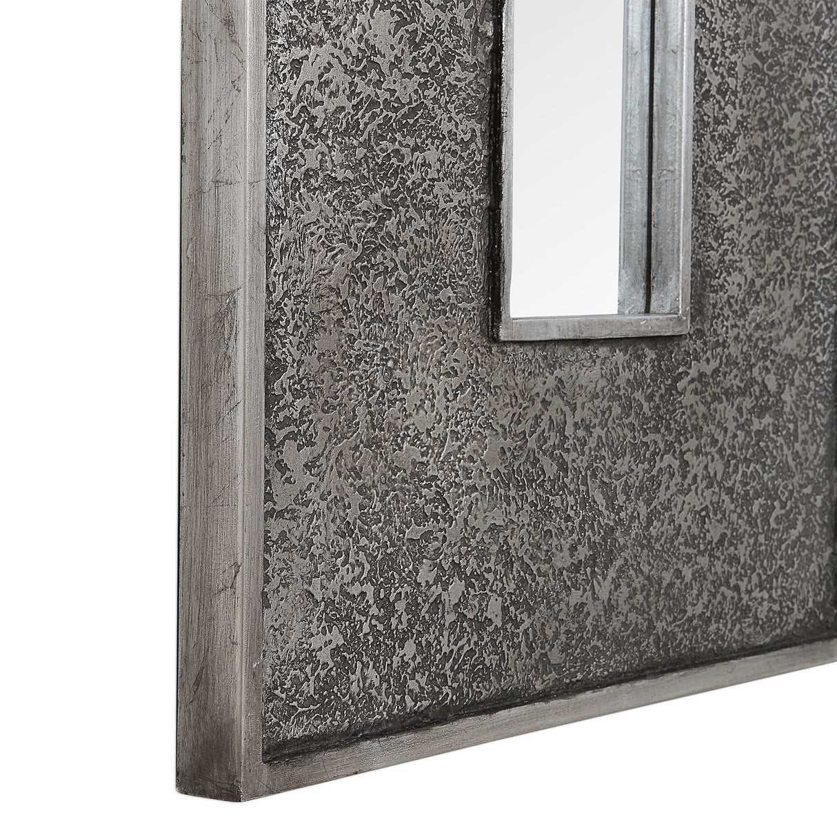 Bannon - Tall Metallic Mirror - Gray, Dark