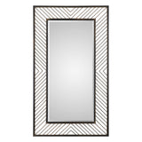 Karel - Chevron Mirror - Black
