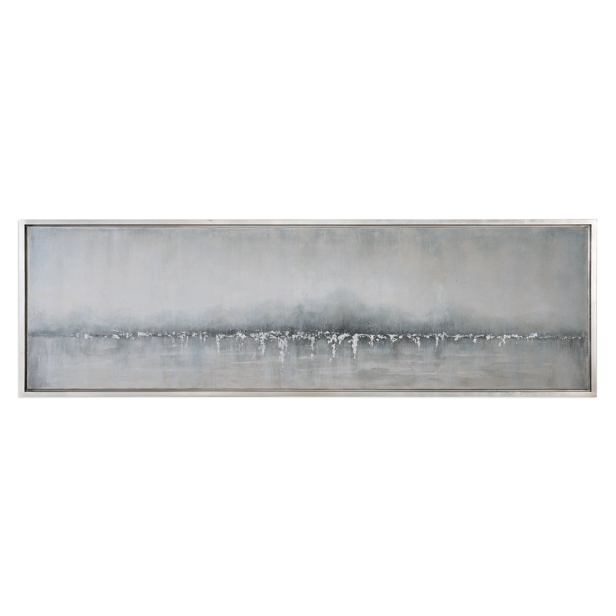Tides Edge - Abstract Art - Gray, Dark