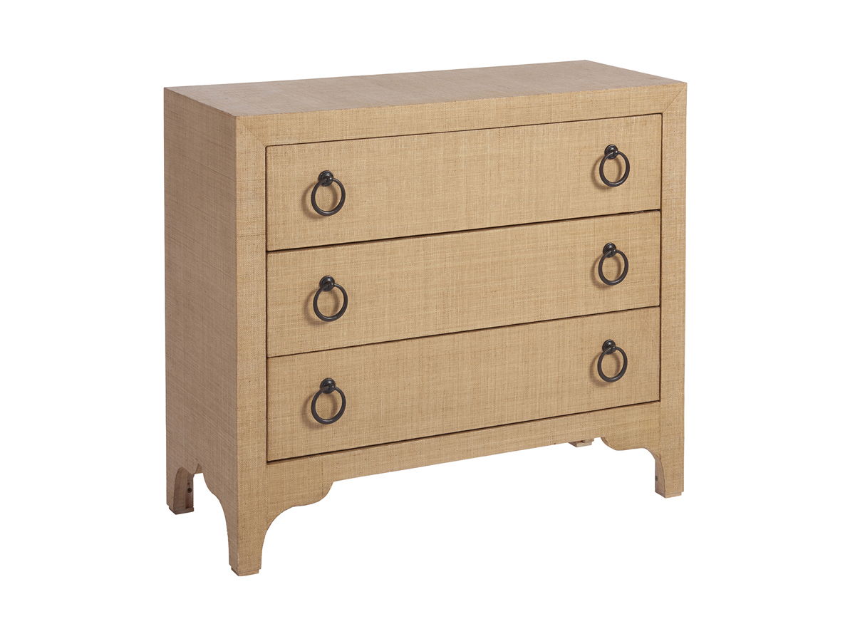 Newport - Balboa Island Raffia Hall Chest