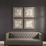 Divination - Abstract Art, Set Of 4 - Beige