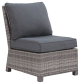 Salem - Gray - Armless Chair w/Cushion