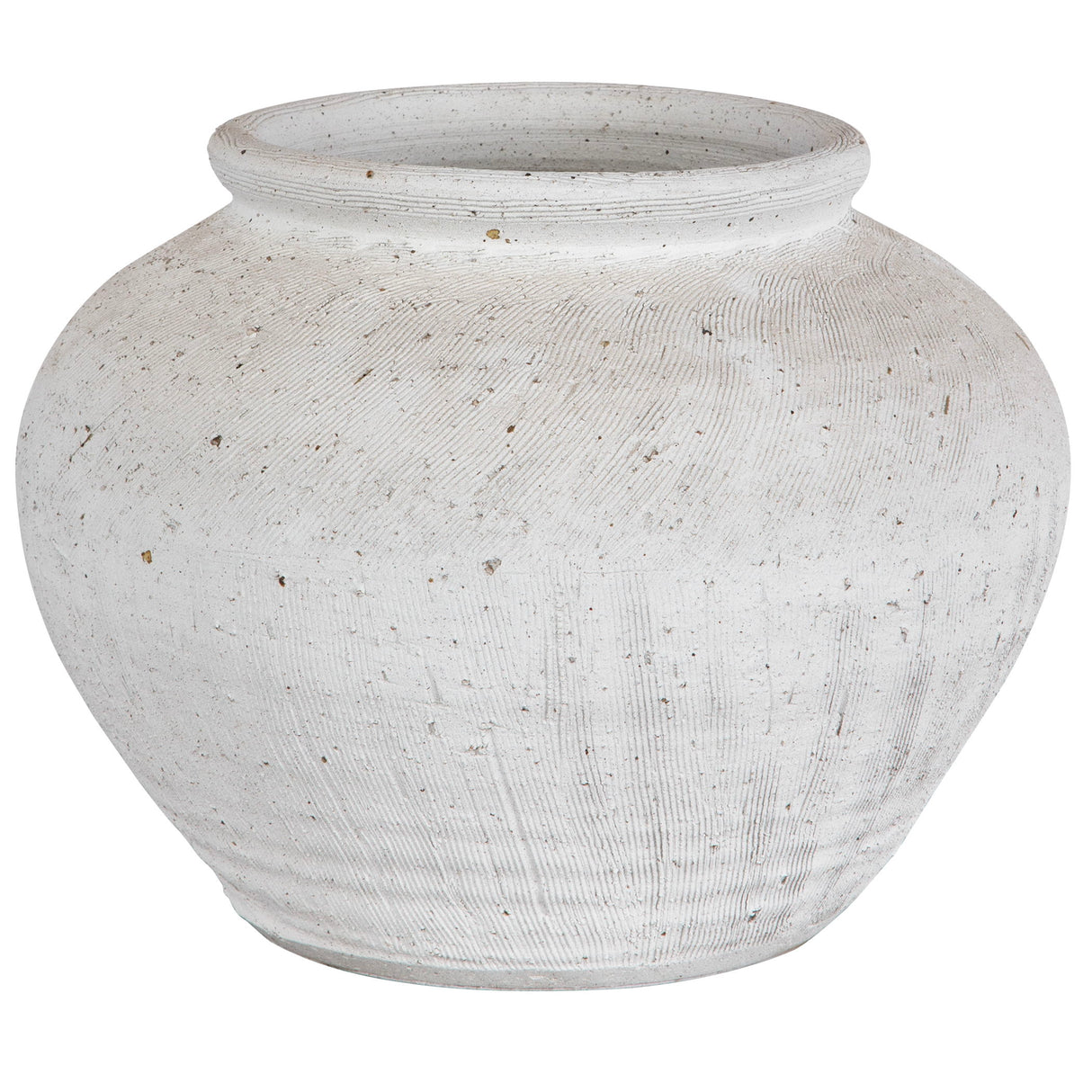 Floreana - Round Vase - White