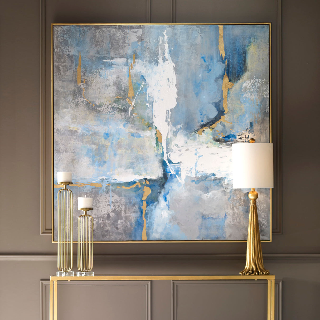 Meditation - Modern Art - Blue