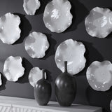 Abella - Ceramic Wall Decor, Set Of 3 - White