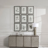 Farmhouse Florals - Framed Prints, Set Of 9 - Black