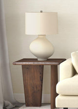 Lasso - Square End Table - Antique Natural Mango With Sandblasting