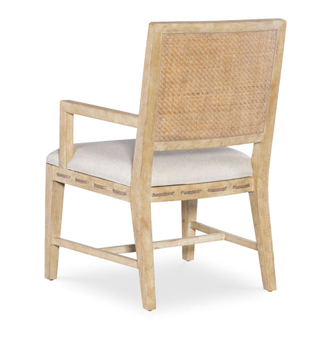 Retreat - Cane Back Arm Chair (Set of 2) - Beige