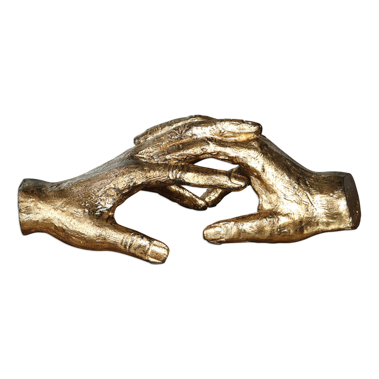 Hold My Hand - Sculpture - Gold