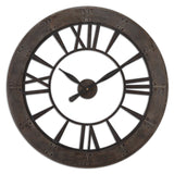 Ronan - Wall Clock - Brown, Dark