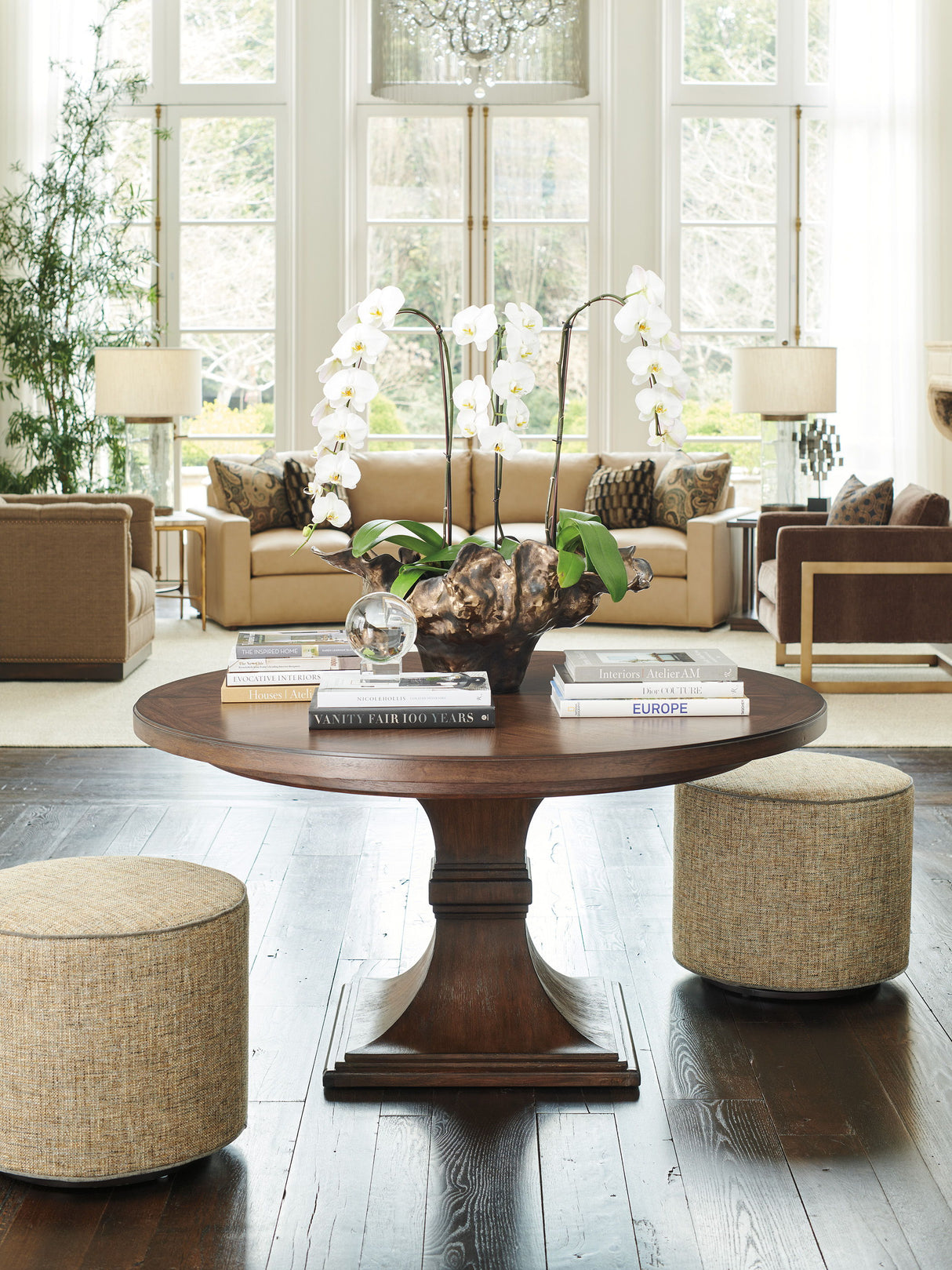 Silverado - Palo Alto Round Dining Table - Dark Brown