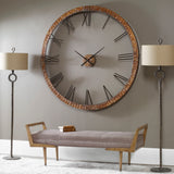 Amarion - 60" Copper Wall Clock - Light Brown