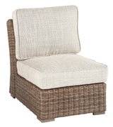 Barnstable  - Beige - Armless Chair w/Cushion