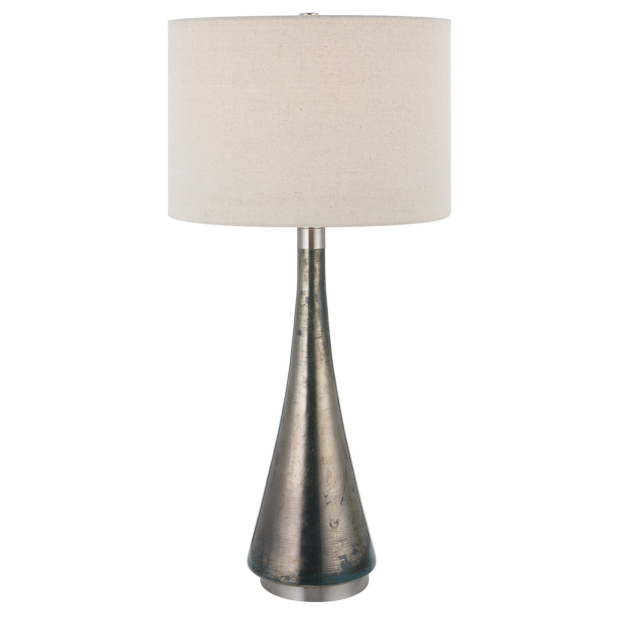 Contour - Metallic Glass Table Lamp - Gray, Dark