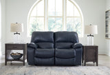 Leesworth - 3 Pc. - Power Reclining Sofa, Power Reclining Loveseat, Power Rocker Recliner - Ocean